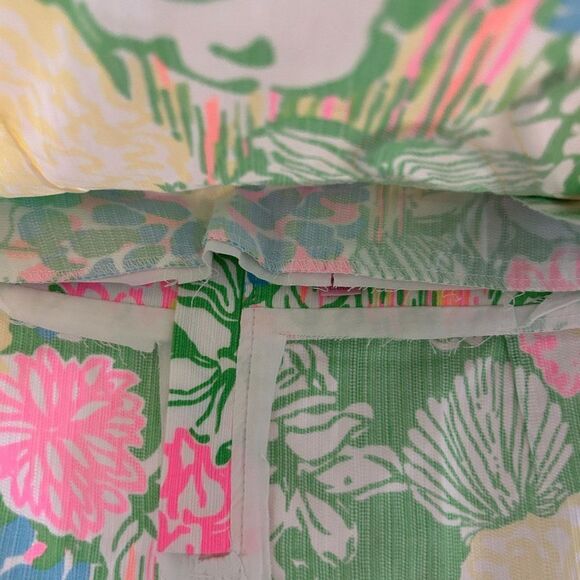 Lilly Pulitzer Size 0 Mini Skirt Zip Back Liner Removed Jasmine Skort - No Skort - Picture 7 of 15